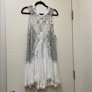Free People white lace dress